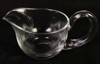 Clear Glass Creamer Dish