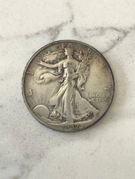 1937-D Walking Liberty Half Dollar Coin #140