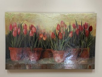 Floral Canvas Art Piece
