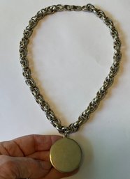 Vintage Heavy Goldtone Necklace By Sperry