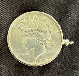 1922 U.S. Peace Silver Dollar Pendant