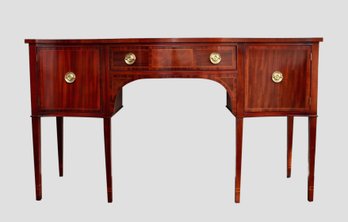 Baker Furniture Federal Style Mahogany Bow Front Sideboard