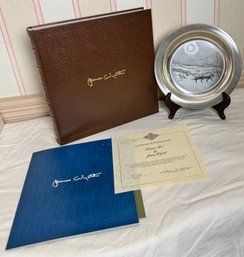 Sterling Silver Plate Winter Fox By Hames Wyeth