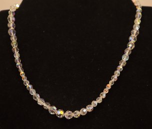 Swarovski Crystal Necklace 18' Adjustable With Original Box
