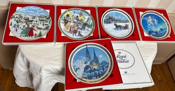 Five Royal Windsor Collector Plates