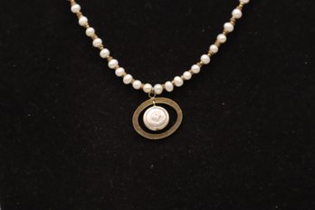Silpada Sterling, Copper And Pearl Necklace