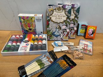 Art Supplies, Puzzles And Cards