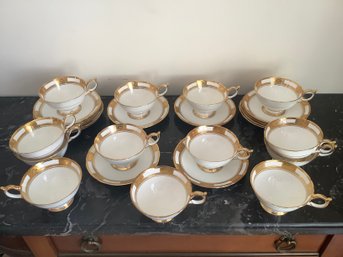 Aynsley Empress Teacups & Saucers