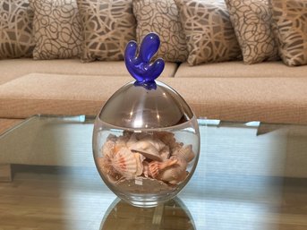 Big Ovo By Alessi For Joann Lyle Cactus Finial Pot With Shells