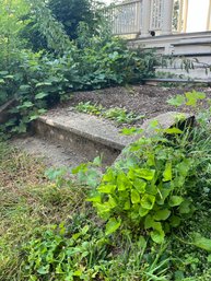 A Set Of Cast Stone Garden Stairs