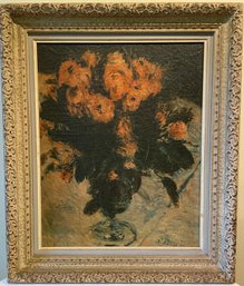 Mid Century Framed Floral Print Of A Picasso