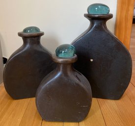 Vintage Pottery Jug Decor Piece Set