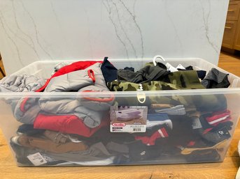 Huge Bin Of Boys Clothing