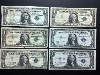 1935 & 1957 $1 Silver Certificates Currency Lot #49