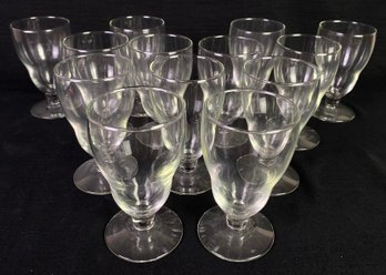 Clear Glass Pedestal Cup Collection