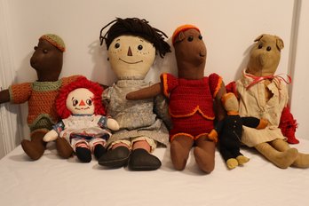 Vintage Stuffed Animal Doll Lot