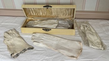 Vintage Gloves In Vintage Glove Box