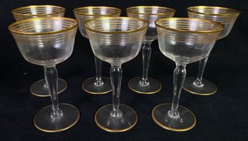 Matching Glass Gold Designed Cup Collection