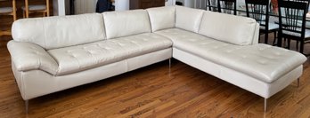 Chateau D'Ax Leather Sectional Couch