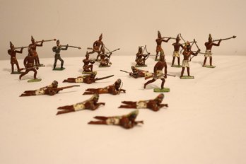 Vintage Metal Soldiers Lot Varied Conditions (20)