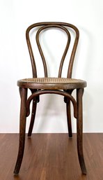 Vintage Thonet Style Bentwood And Caned Seat Chair