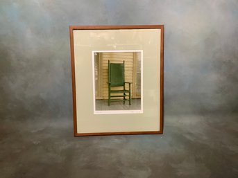 Pencil Signed Titled Green Chair