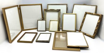 12 Vintage Gold Tone Picture Frames