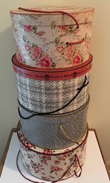 Stack Of Four Vintage Hat Boxes