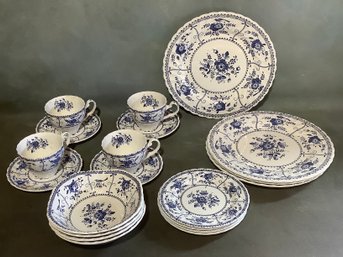 Johnson Bros Indes Blue & White China Set