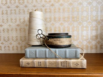 Still Life On Leather Books