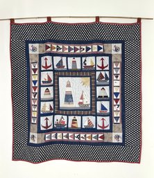 Nautical Patchwork Wall Hanging Tapestry