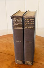 Abraham Lincoln By Carl Sandburg, The Prarie Years Volumes 1&2