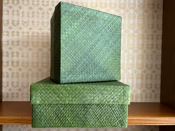 Green Indonesian Palm Boxes