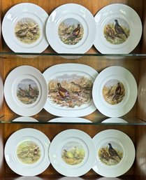 JKW Bavaria Germany Game Birds Platter And Plate Set