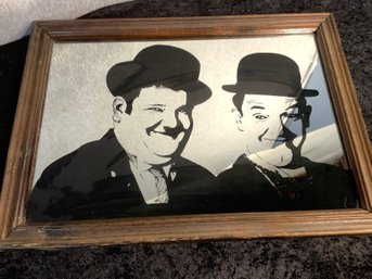 Laurel & Hardy Framed Mirror