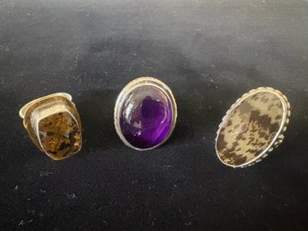 Amy Kahn Russell Designed Sterling Rings