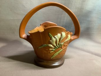 Vintage Roseville Basket