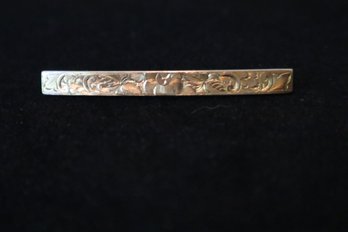 14K Yellow Gold Bar Pin (2.49 Grams Total Weight)
