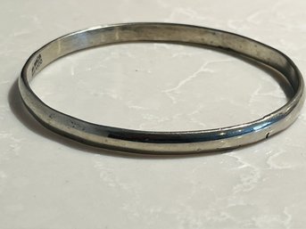 Vintage Sterling Silver Bangle From Mexico