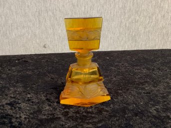Vintage Amber Perfume Bottle