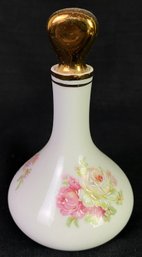 Small Vintage Milk Glass Fragrance Bottle