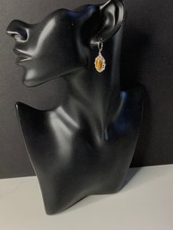 Tiger's Eye Dangle Earrings #40