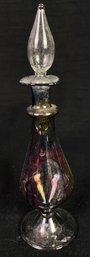Vintage Multi Colored Glass France Bottle