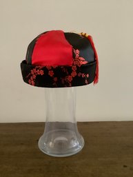 Beistle Mandarin Red & Black Silk Hat #9