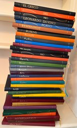 Large Lot Of Leather Bound Art Books