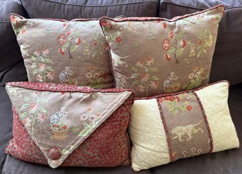 Four Decorative Pillows