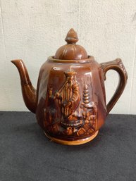 Rockingham Brown Glazed Teapot