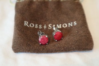 Sterling Ruby Earrings From Ross And Simons