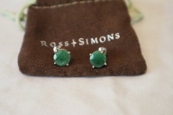 Sterling Aventurine Earrings From Ross And Simons