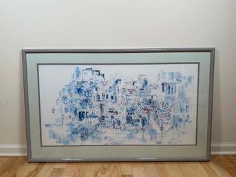 Harriet Chaprack Kapel City Landscape Watercolor Print